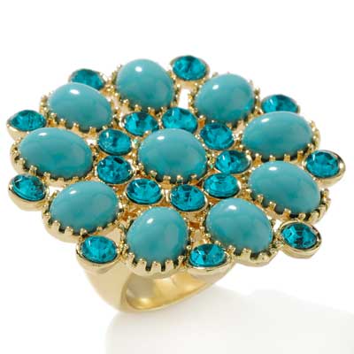Curations-flower-ring-turquoise