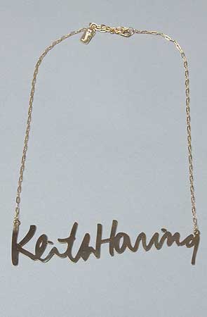 Noir-Keith-Haring-nameplate-necklace