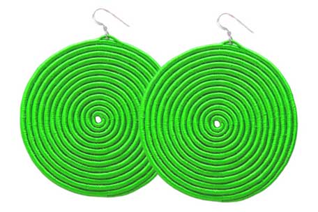 Hands-up-not-handouts-earrings-green