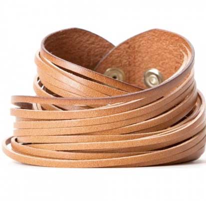 Linea-pelle-souble-wrap-sliced-tan-bracelet