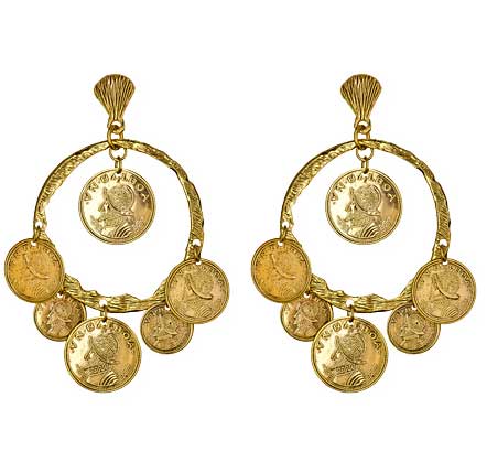 Yochi-coin-earrings