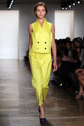alexandre-herchcovitch-spring-2013-yellow-vest-and-pants