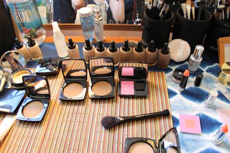 daniel-martin-makeup-station-backstage-at-chris-benz-spring-2013