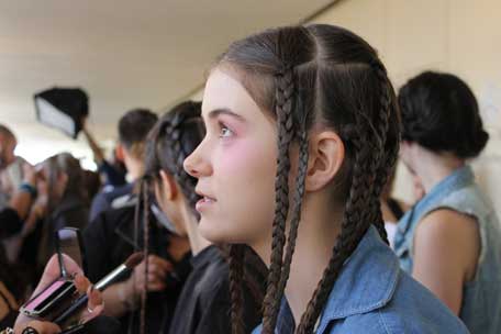 model-with-braided-hair-backstage-at-chris-benz-spring-2013