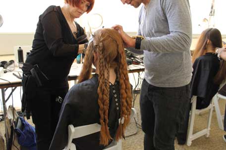 unbraiding-hair-at-chris-benz-ss13-show