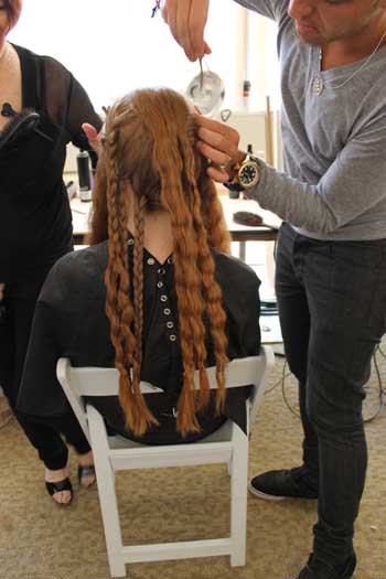 unbraiding-hair-backstage-at-chris-benz-ss13
